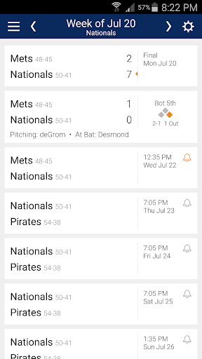 Baseball Schedule Nationals