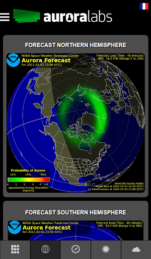 Screenshot Aurora Labs: Aurora Forecast