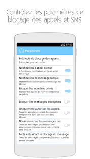  Blocage Appels | Bloquer SMS – Vignette de la capture d'écran  