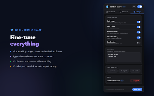 Global Content - Guard Smart Anti-NSFW & Content Blocker screenshot 4