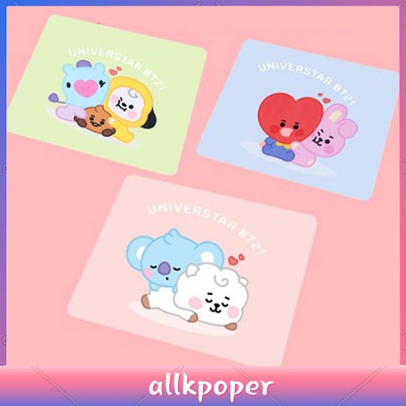 Miếng Lót Chuột Hình Hoạt Hình Bts Bt21