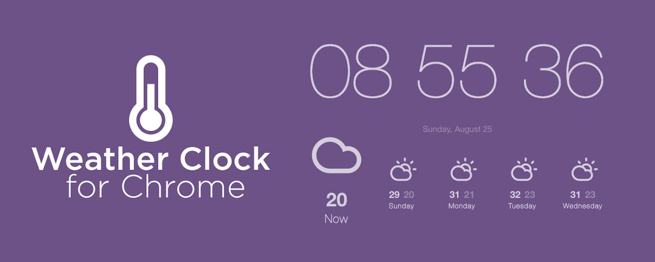 Weather Clock for Chrome Preview image 2