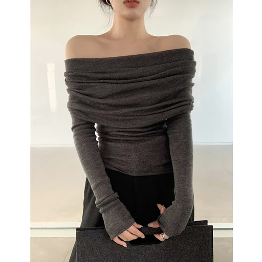Title 9, Womens French-style off-shoulder gentle knitte...