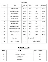 Amrutha Swagruha Foods menu 2