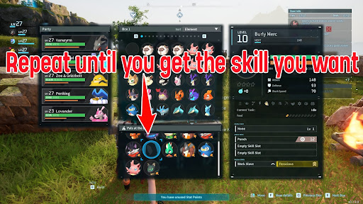 Repeat steps 2 until the desired skill is obtained