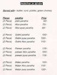 Paratha 24×7 menu 4