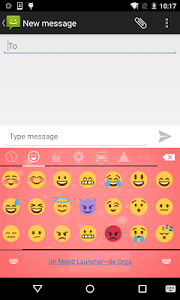 Emoji Keyboard - Pink Snow screenshot 1