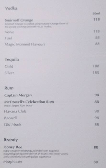 Hotel K.C Residency menu 