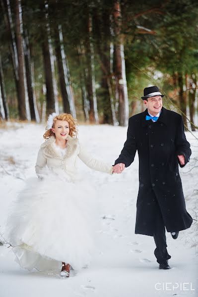 Fotografo di matrimoni Grzegorz Ciepiel (ciepiel). Foto del 25 febbraio 2016