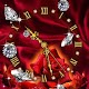 Download Red Roses Diamonds Clock Live Wallpaper For PC Windows and Mac 1.0