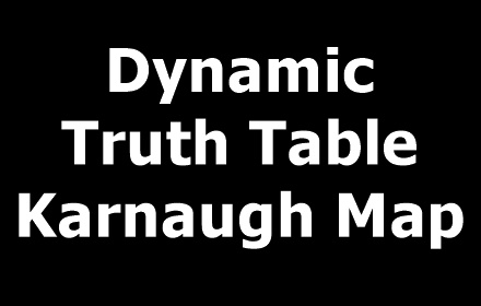 Truth Table and Karnaugh Map Generator small promo image