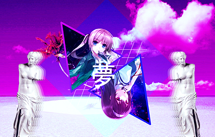 Vaporwave Wallpapers New Tab Preview image 0