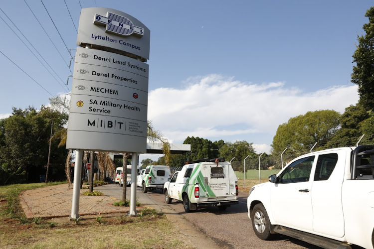 City of Tshwane officials arrive at Denel Lyttelton Campus to disconnect electricity for R1.7m owed to the City of Tswane. Picture: Thulani Mbele