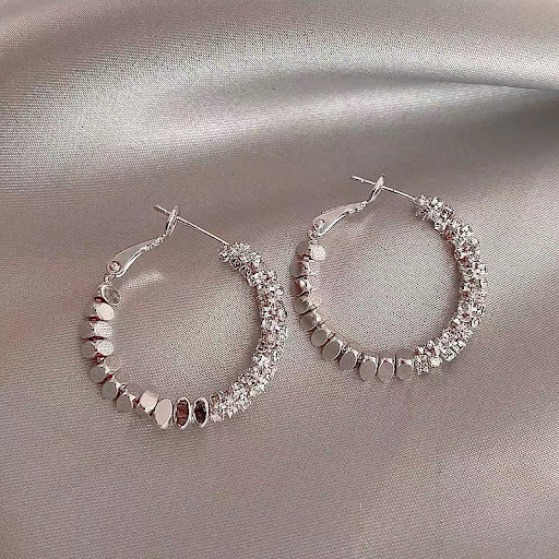 Title 6, Small Silver Niche Design Ear Studs, perfect fo...