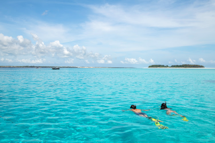 Snorkelling is one of several activities on offer at the Emerald Resort & Spa in Zanzibar.