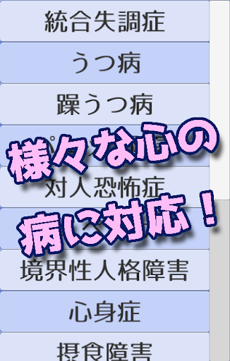 心の病診断アプリ-10の質問で精神病を簡単診断！-