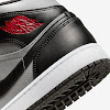 air jordan 1 mid black / particle gray / white / jim red