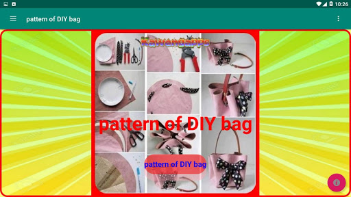 pattern of DIY bag