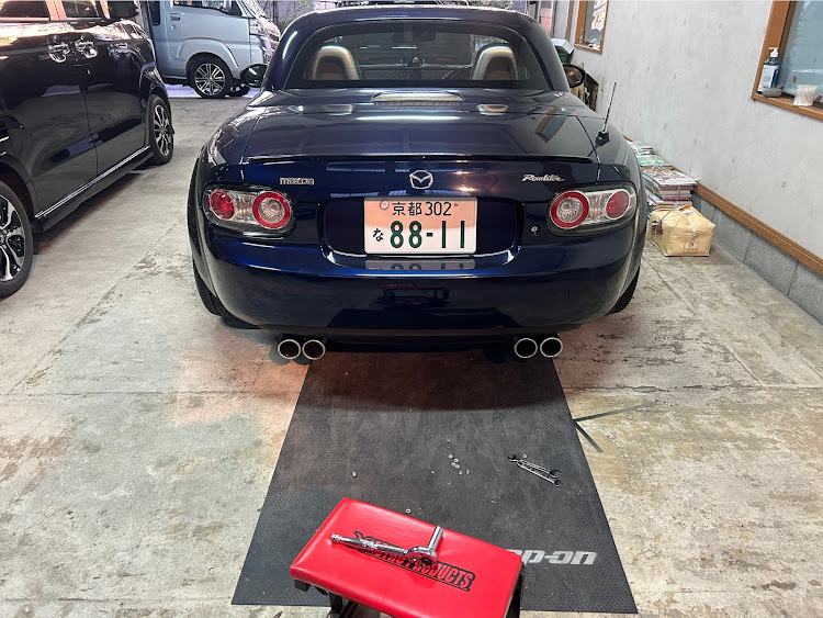 ロードスターのNCロードスター・BBS・４本出しマフラー・M3ルック・マフラーカッターに関するカスタム事例の投稿画像2枚目