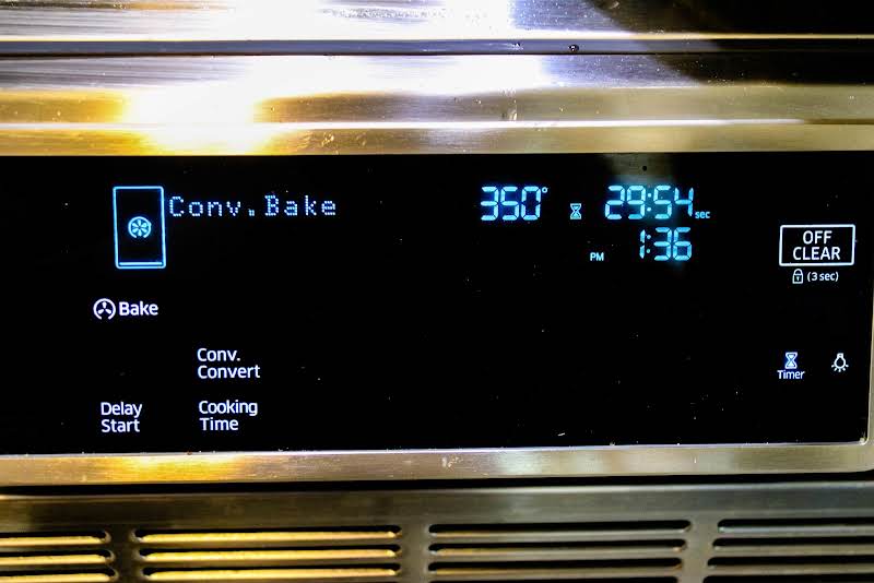 Oven Preheating To 350 Degrees.