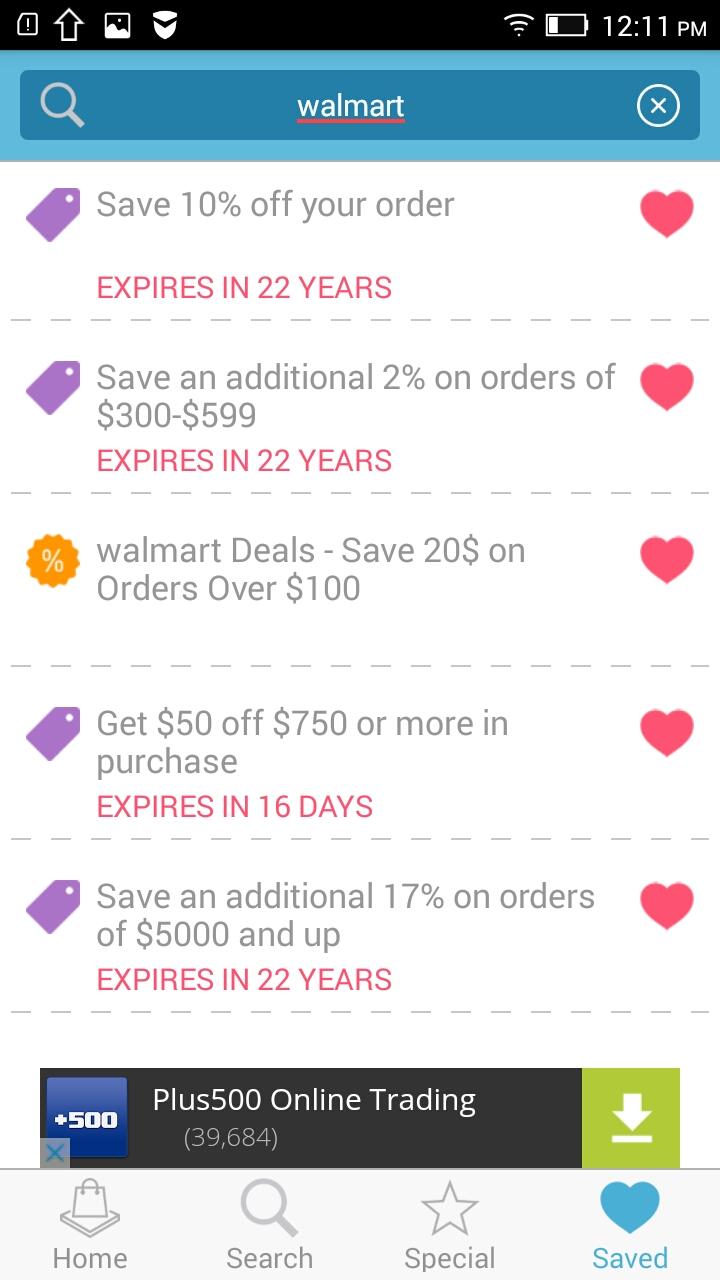 Vouchers for Zara Screen 3