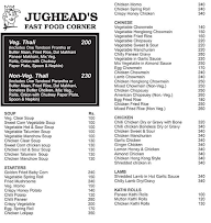 Jugheads Fast Food Corner menu 2