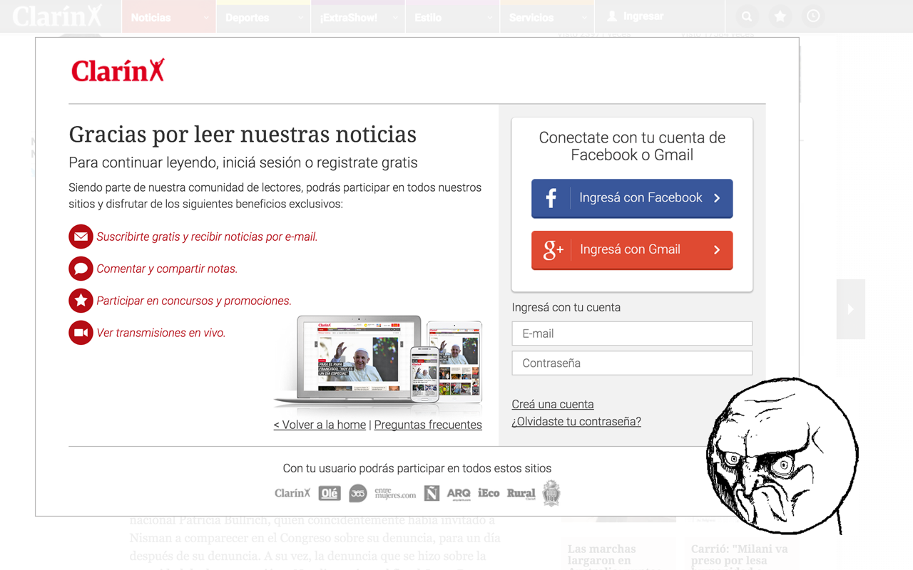 Saltar Modal de Clarín Preview image 0