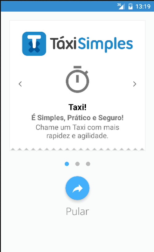 Android application Rapidão Car screenshort