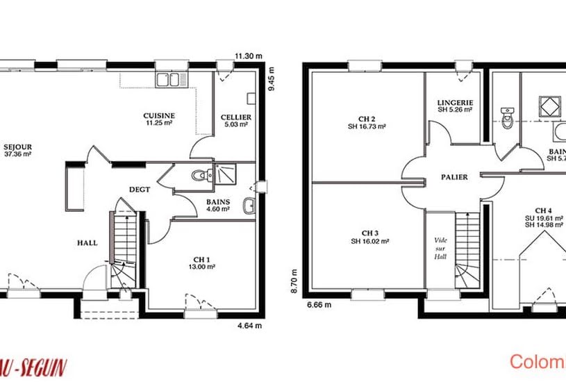  Vente Terrain + Maison - Terrain : 565m² - Maison : 106m² à Chagny (71150) 