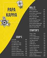 Papa Kapiya menu 1