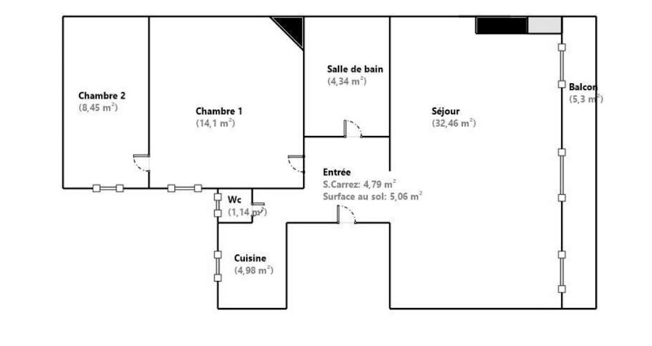 Vente appartement 3 pièces 70 m² à Paris 7ème (75007), 995 000 €