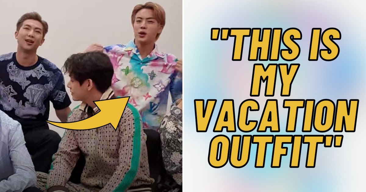 BTS Jin's Louis Vuitton colorful shirt is cute! Let's check the clothes