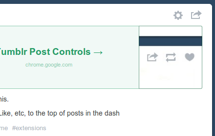 Tumblr Post Controls Preview image 0