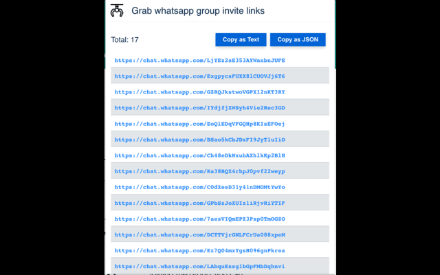 Grab WhatsApp groups links Preview image 0