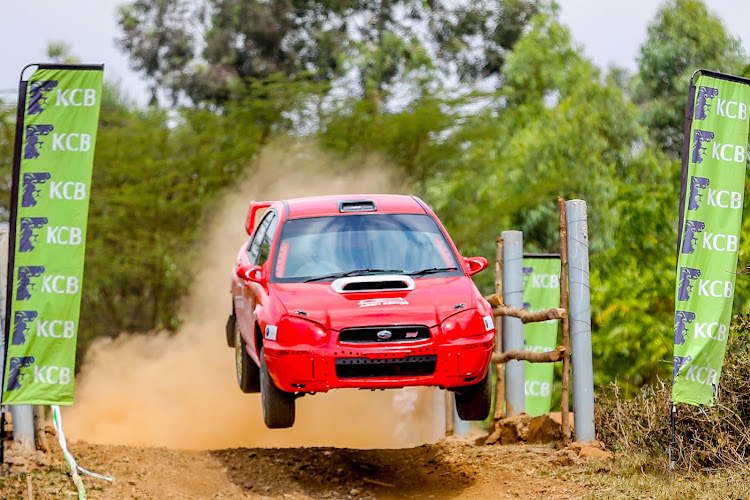 Sahib Omar in action during the KCB Autocross at Jamhuri Park