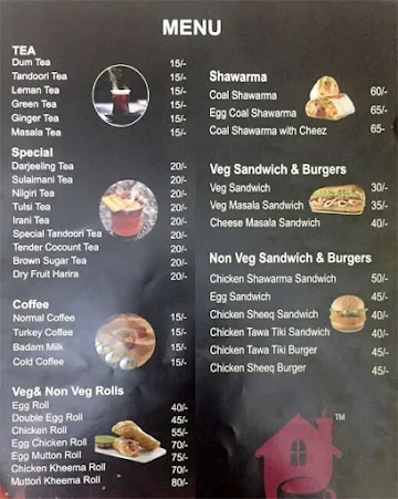 Tea N Treat House menu 