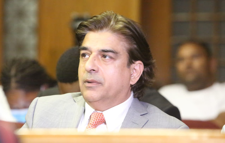 Gupta associate and businessman Iqbal Sharma in the dock in the Free State High Court in Bloemfontein.