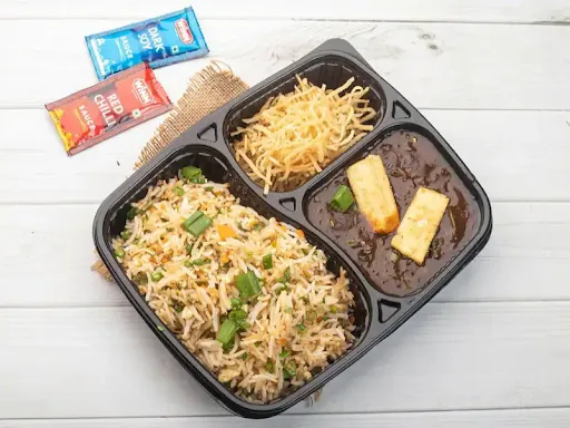 Veg Fried Rice Paneer Chilli Combo Meal