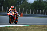 Marc Marquez during qualifying for the Czech Grand Prix in Brno on Saturday.