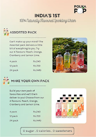 Polka Pop Sparkling Water menu 1