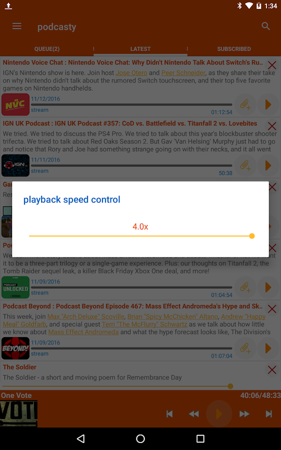   Podcast App – Capture d'écran 