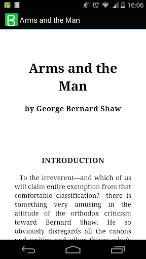 Arms and the Man