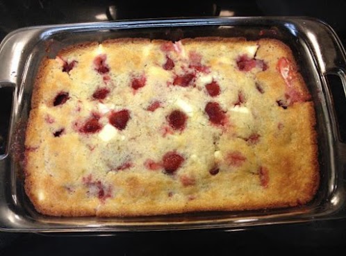 Strawberry Cream Cheese Cobbler