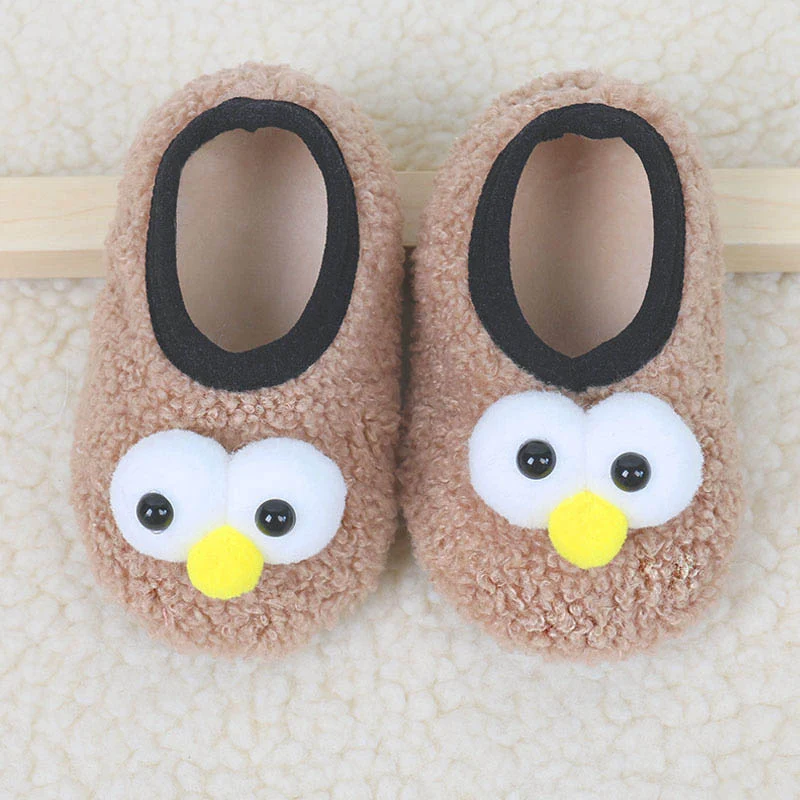 Chaussures et chaussettes épaisses pour bébé, couverture à fond souple pour l'intérieur