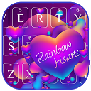 Herunterladen Rainbow Hearts Keyboard Theme Installieren Sie Neueste APK Downloader