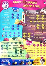 Baskin Robbins menu 1