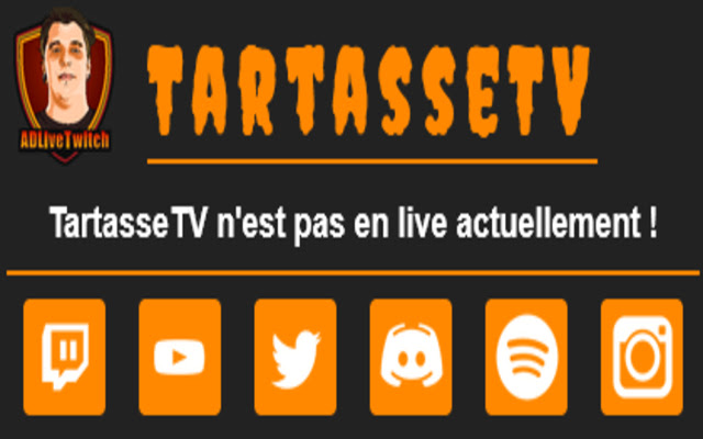 Extension Twitch pour TartasseTV chrome extension