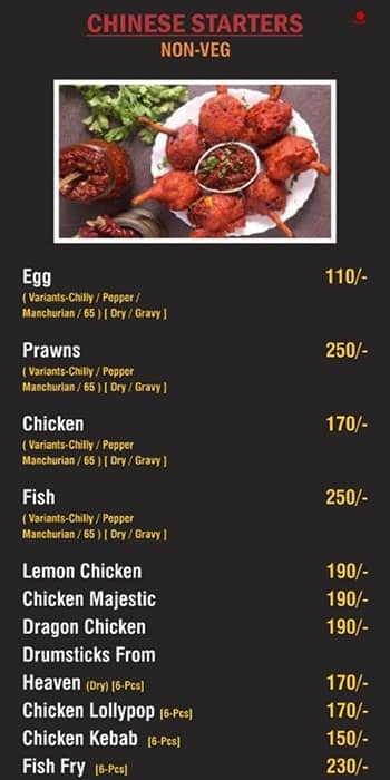 Curry Village Restaurant & Cafe menu 