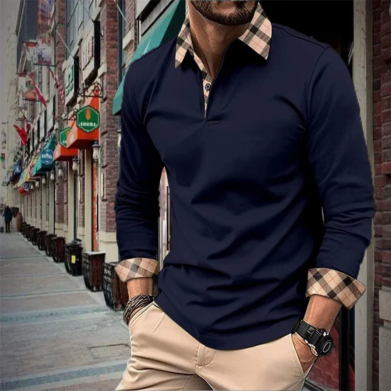 Heren Polo Shirt Slim Fit met Revers Mode T-shirt voor Mannen Stijlvol en Comfortabel Ideaal voor Dagelijks Gebruik of Speciale Gelegenheden Moderne Pasvorm