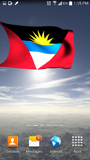 Flag of Antigua and Barbuda 3D